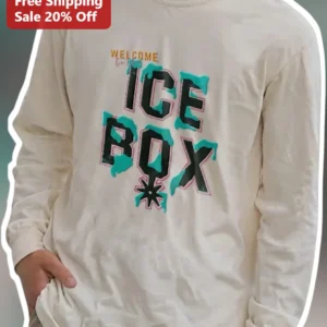 Welcome To The Ice Box Long Sleeve Tee Streetwear Graphic Shirt For Men Women Winter Gift available at our Los Angeles warehouse