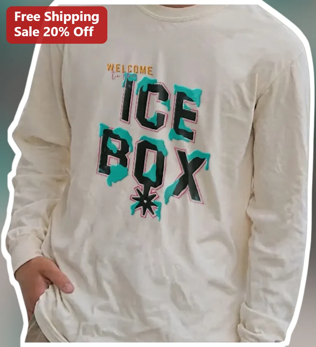 Welcome To The Ice Box Long Sleeve Tee Streetwear Graphic Shirt For Men Women Winter Gift available at our Los Angeles warehouse