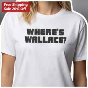 Where's Wallace Tee The Wire Fan Gift Funny Pop Culture Graphic T-Shirt for Men Women available at our Los Angeles warehouse