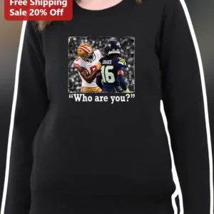Who Are You? Stefon Diggs NFL Football Fan Sweatshirt available at our Los Angeles warehouse