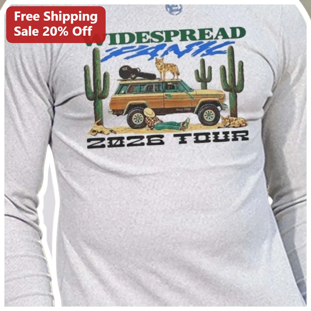 Widespread Panic 2026 Tour Long Sleeve Tee Retro Desert Conc — Los Angeles Widespread Panic 2026 Tour Long Sleeve Tee Retro Desert Concert Merch available at our Los Angeles warehouse