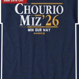 Win Our Way Chris Chourio Baseball Fan Tee Personalized Gift available at our Los Angeles warehouse