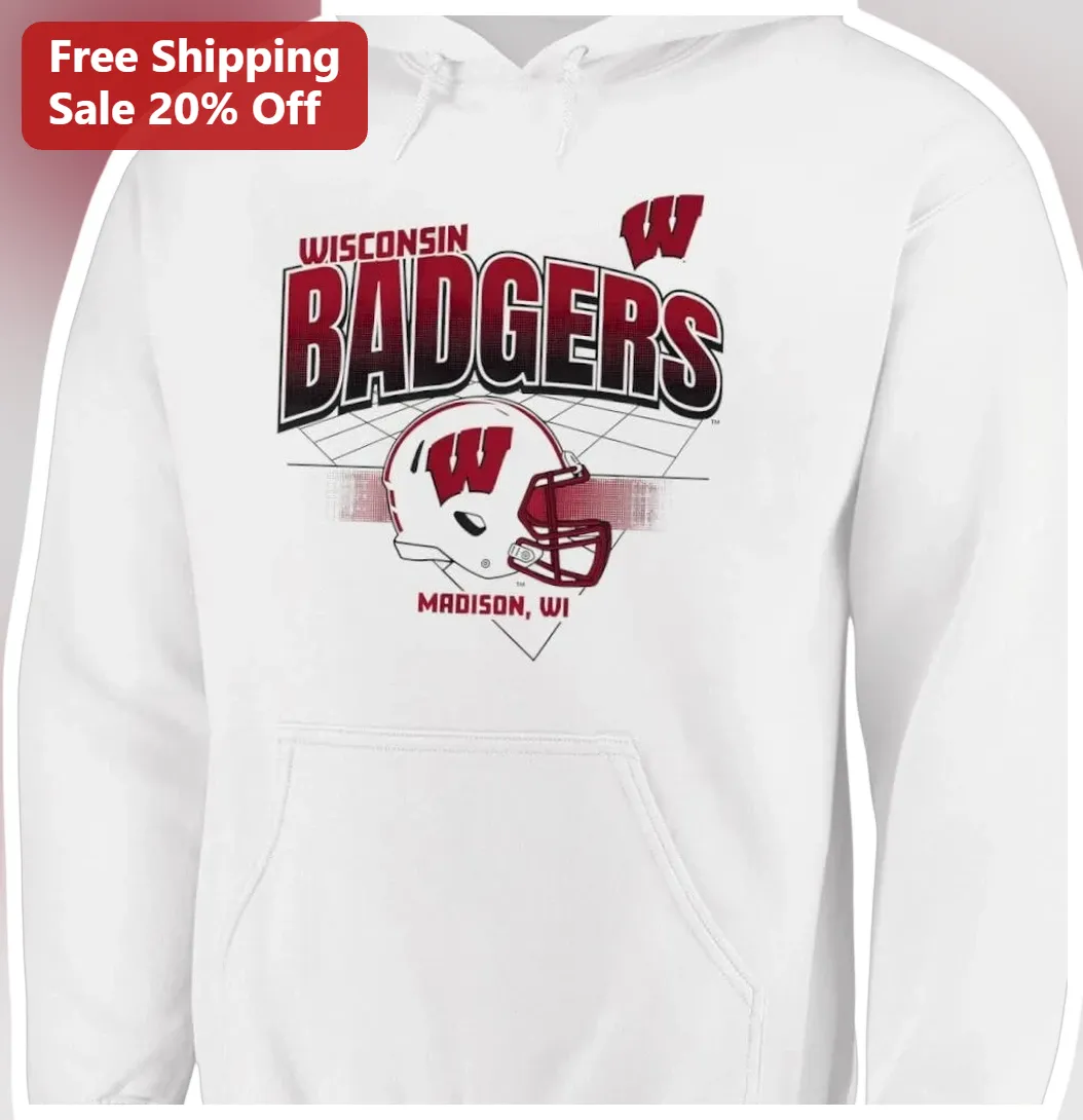 Wisconsin Badgers Madison WI Hoodie UW-Madison Football Fan — Los Angeles Wisconsin Badgers Madison WI Hoodie UW-Madison Football Fan Apparel Vintage Varsity Style Gift for S available at our Los Angeles warehouse
