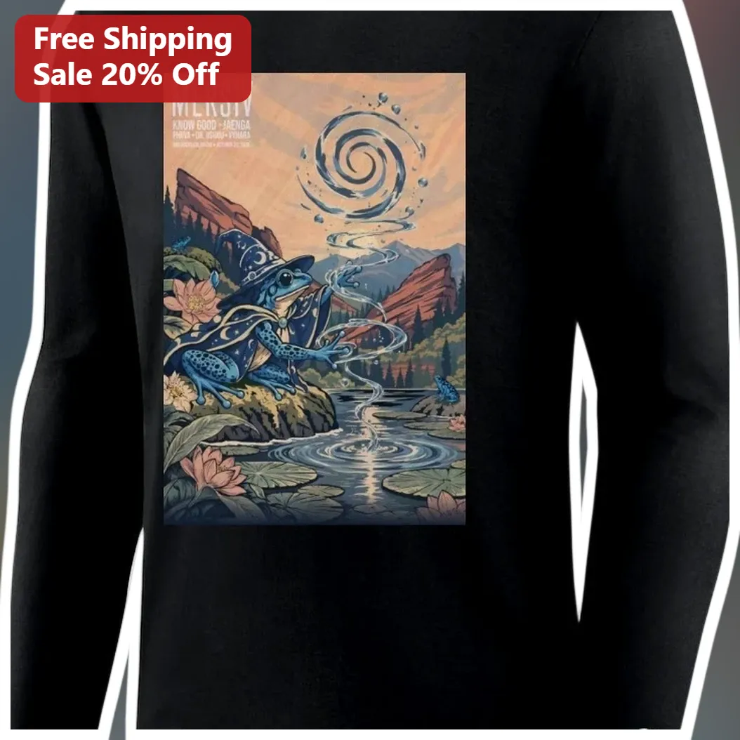 Wizard Frog Magic Spell Art Long Sleeve Shirt for Fantasy Fans and Gamers available at our Los Angeles warehouse