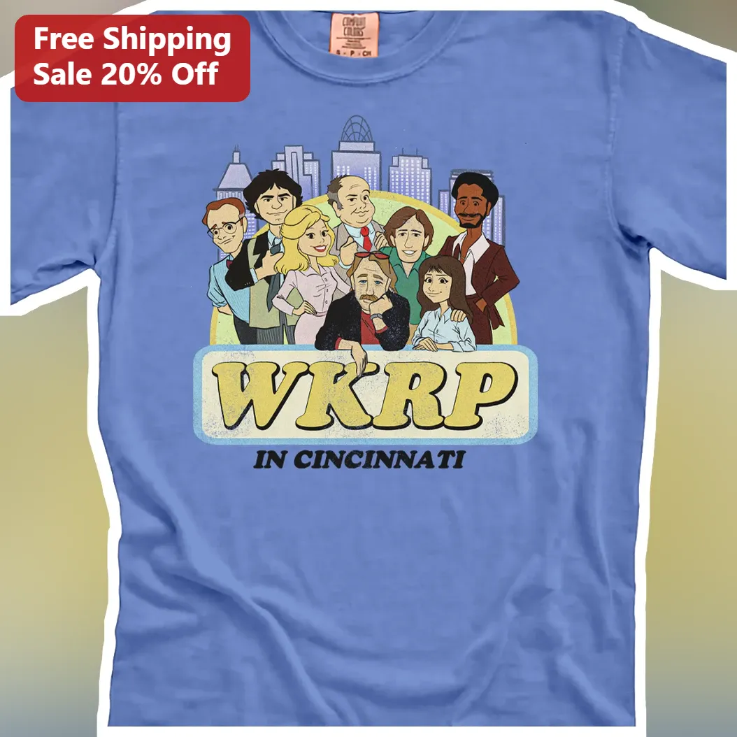 WKRP in Cincinnati Tee Classic Sitcom Turkey Drop Graphic Sh — Los Angeles WKRP in Cincinnati Tee Classic Sitcom Turkey Drop Graphic Shirt for Men Women available at our Los Angeles warehouse