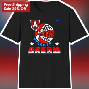 WNBA Finals 2026 Atlanta Dream Tee Commemorative Sports Fan Gear Black Cotton Shirt available at our Los Angeles warehouse