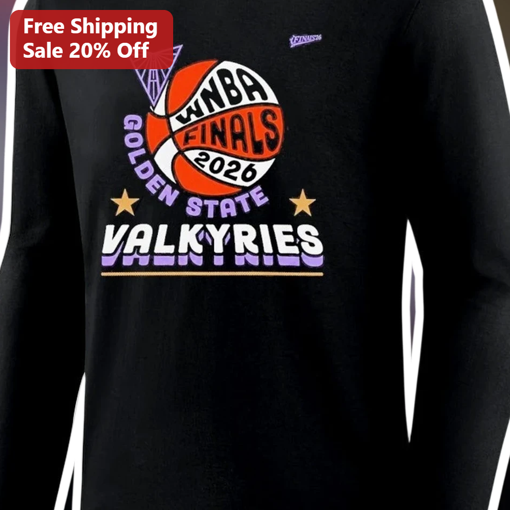 WNBA Finals 2026 Golden State Valkyries Long Sleeve Shirt Fan Gear available at our Los Angeles warehouse