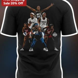 WNBPA Tee Atlanta Dream Rhyne Howard Brionna Jones Allisha Gray WNBA Fan Gift available at our Los Angeles warehouse
