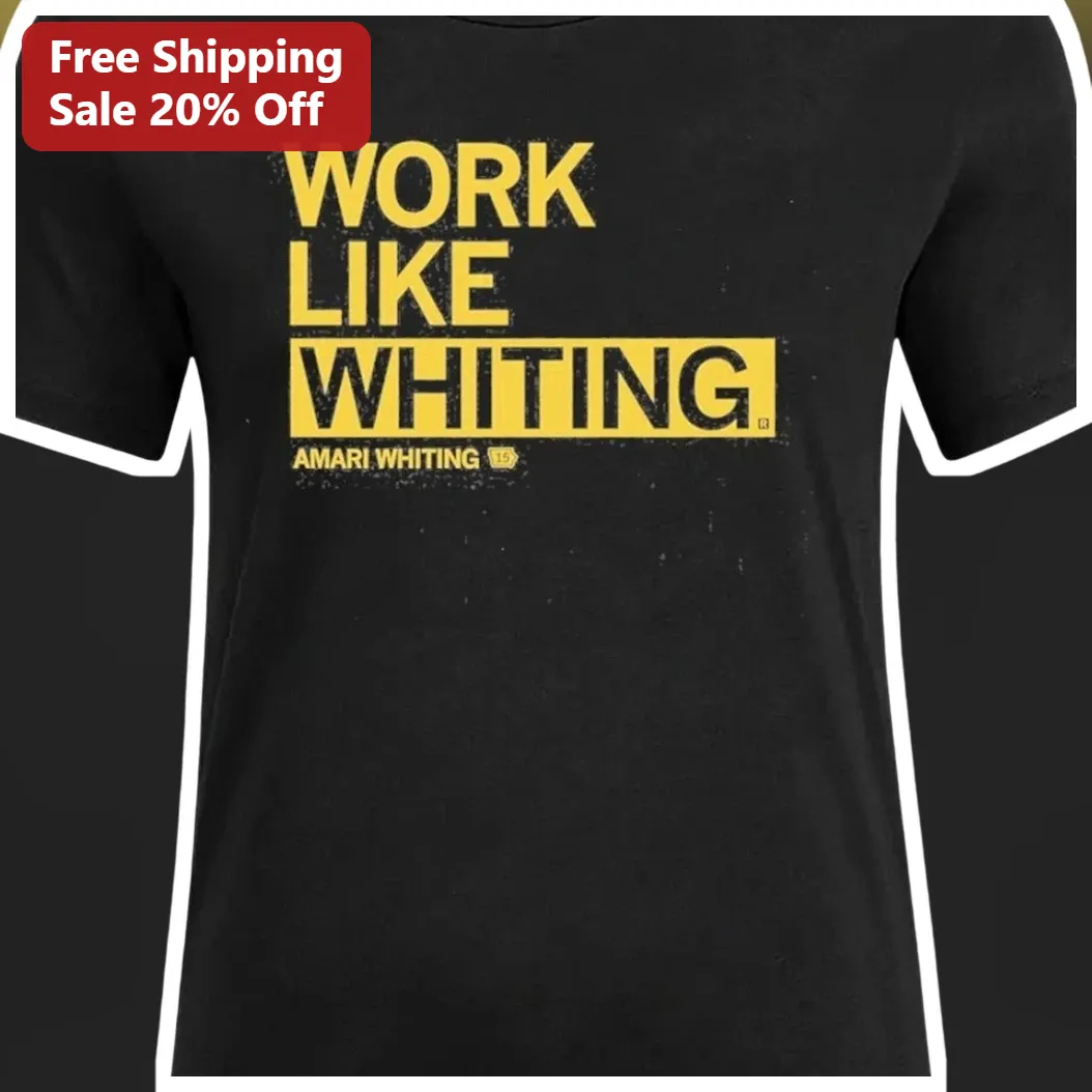 Work Like Whiting Basketball Fan Tee Amari Whiting Graphic S — Los Angeles Work Like Whiting Basketball Fan Tee Amari Whiting Graphic Shirt available at our Los Angeles warehouse