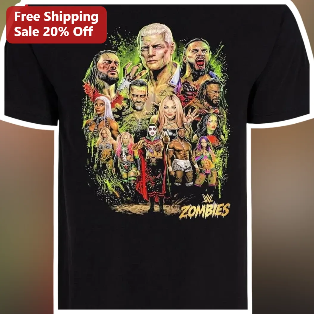 WWE Zombies Tee Horror Wrestling Fan Graphic Shirt Halloween — Los Angeles WWE Zombies Tee Horror Wrestling Fan Graphic Shirt Halloween Merch available at our Los Angeles warehouse