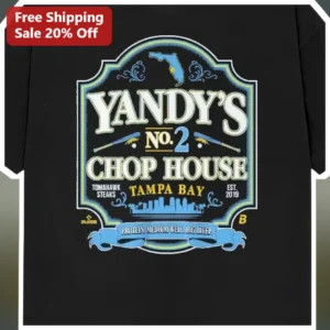Yandy's No.2 Chop House Tomahawk Steaks Tampa Bay Protein Medium Well Big Bicep Tee available at our Los Angeles warehouse
