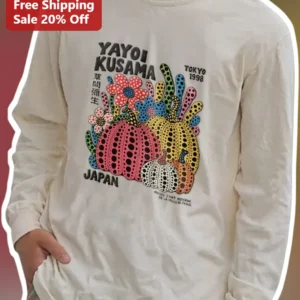 Yayoi Kusama Japan Tokyo 1998 Art Long Sleeve Tee available at our Los Angeles warehouse