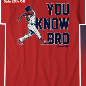 YOU KNOW BRO Shohei Ohtani Baseball Meme Graphic Tee Funny Gift for Fans available at our Los Angeles warehouse