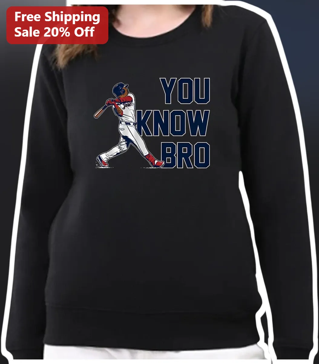 You Know Bro Shohei Ohtani Dodgers Sweatshirt Baseball Meme Gift available at our Los Angeles warehouse