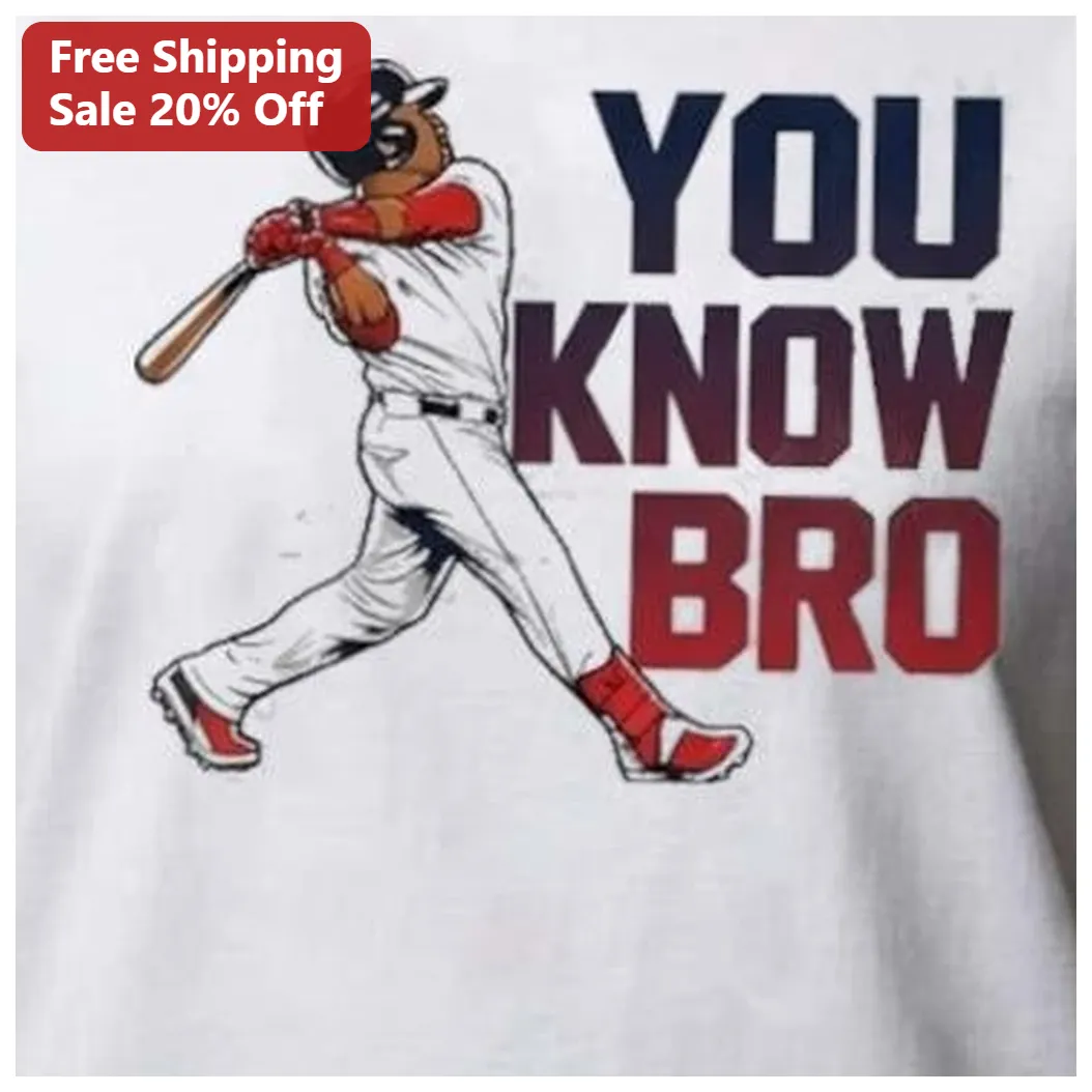 You Know Bro Vintage Baseball Player Graphic Tee Funny Sports Humor Shirt for Men Women available at our Los Angeles warehouse