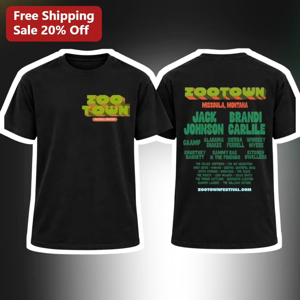 Zootown Missoula Montana Music Festival Tee available at our Los Angeles warehouse
