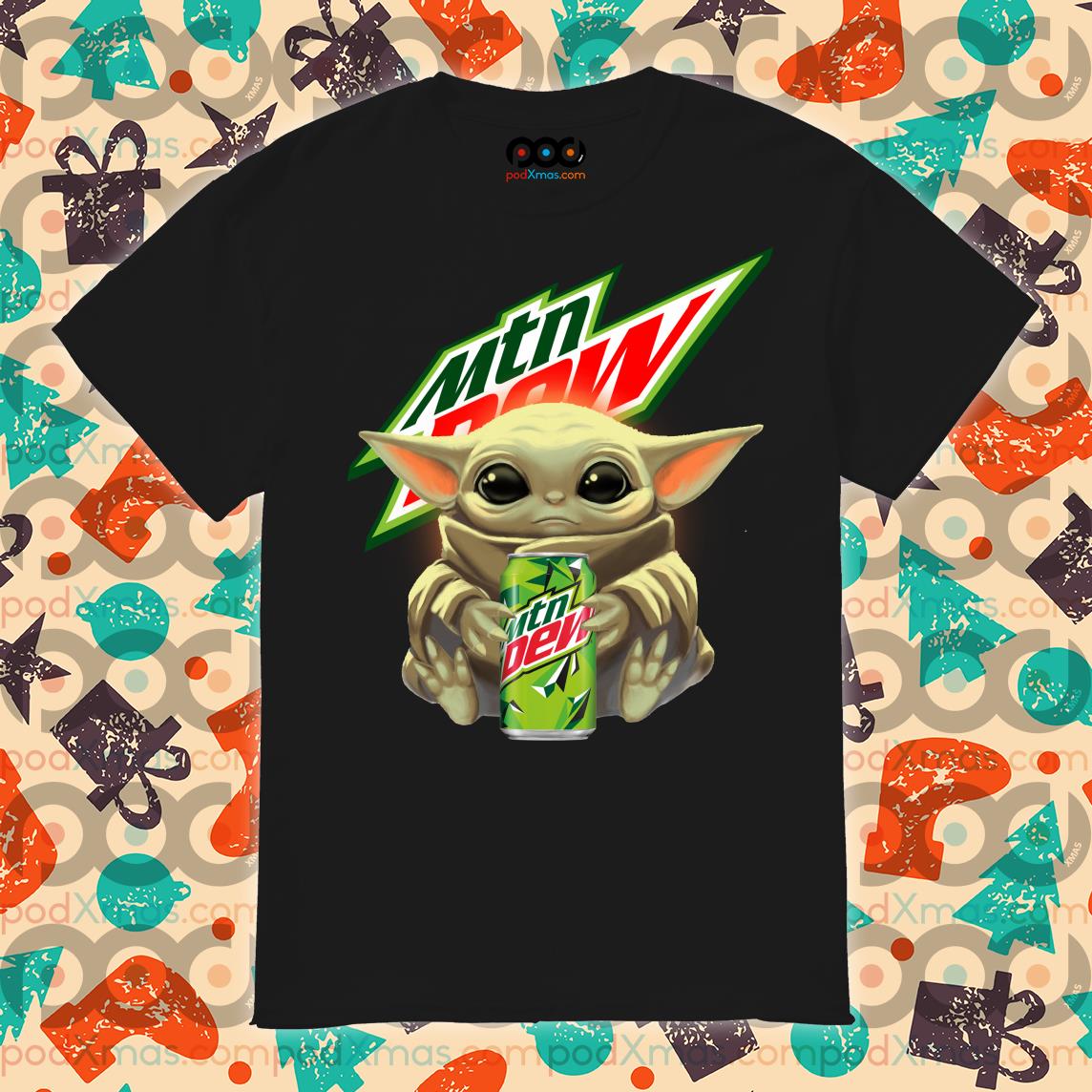 baby yoda mt dew shirt