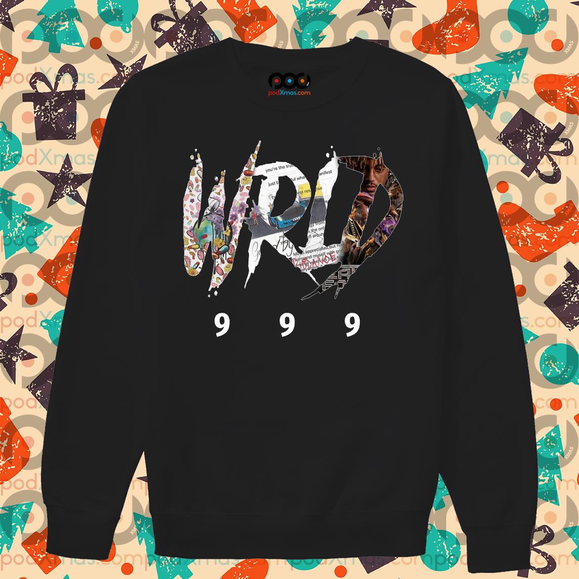 Juice WRLD 999 Hoodie - Red, Blue, Black and White Colors