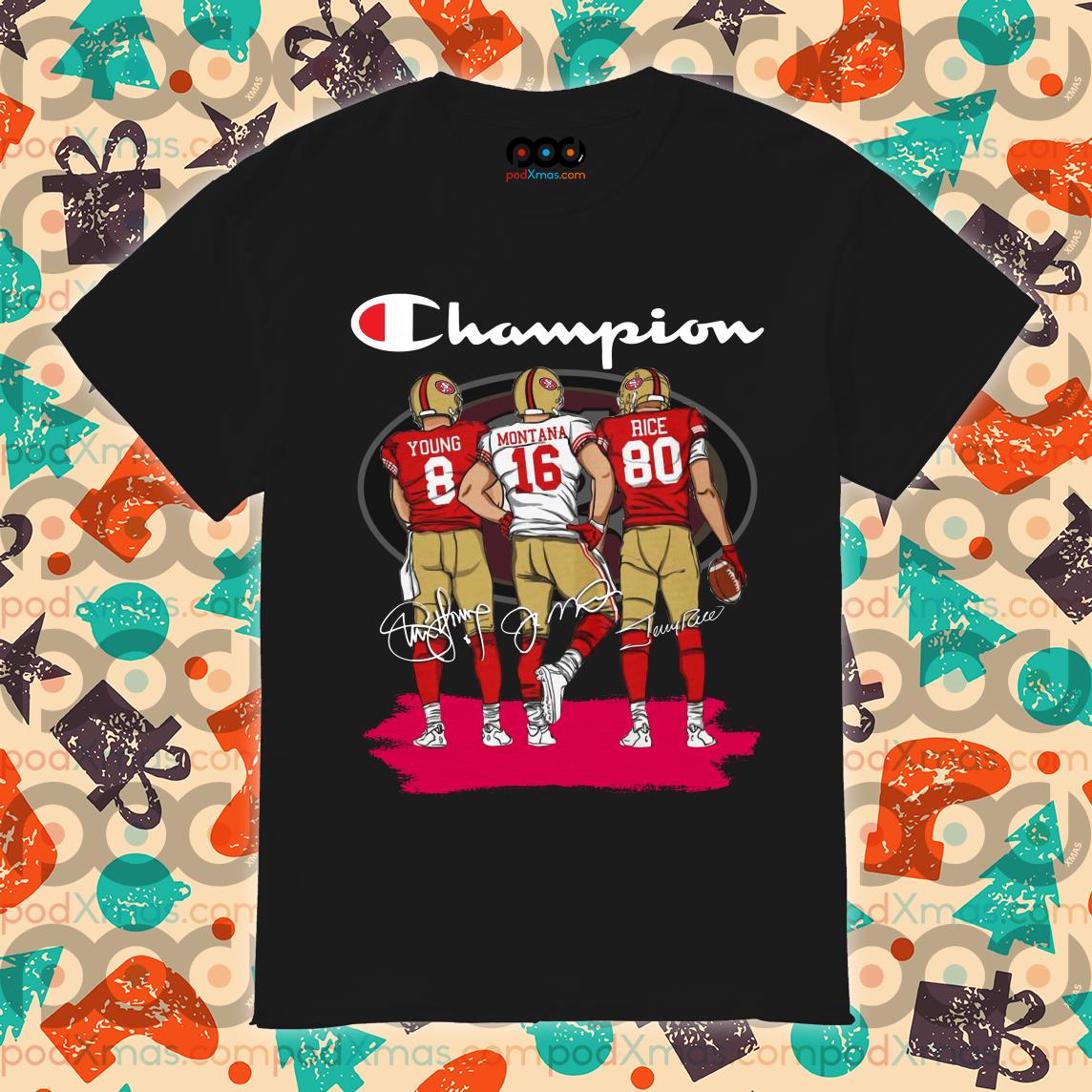 San Francisco 49ers super bowl champions 2020 signatures shirt