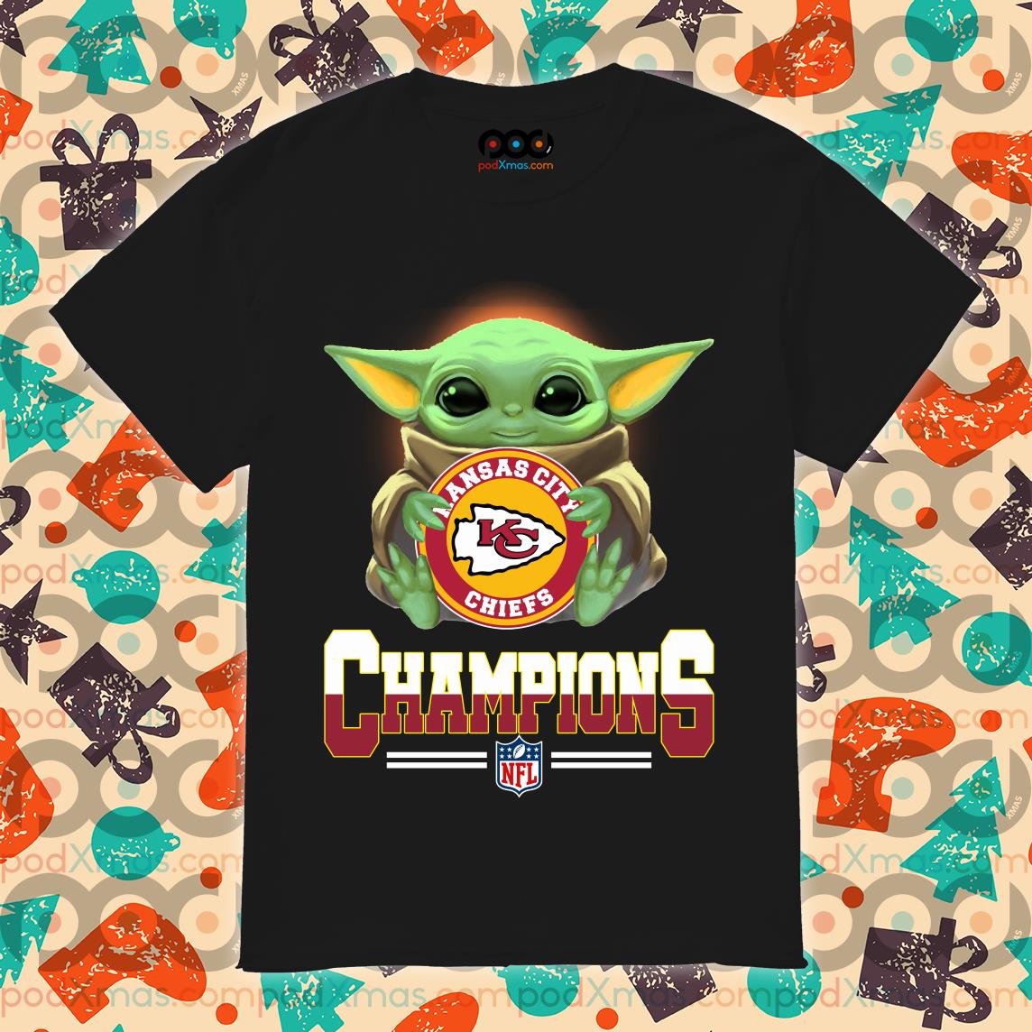 Baby Yoda Champion Kansas City Chiefs shirt, hoodie, sweater