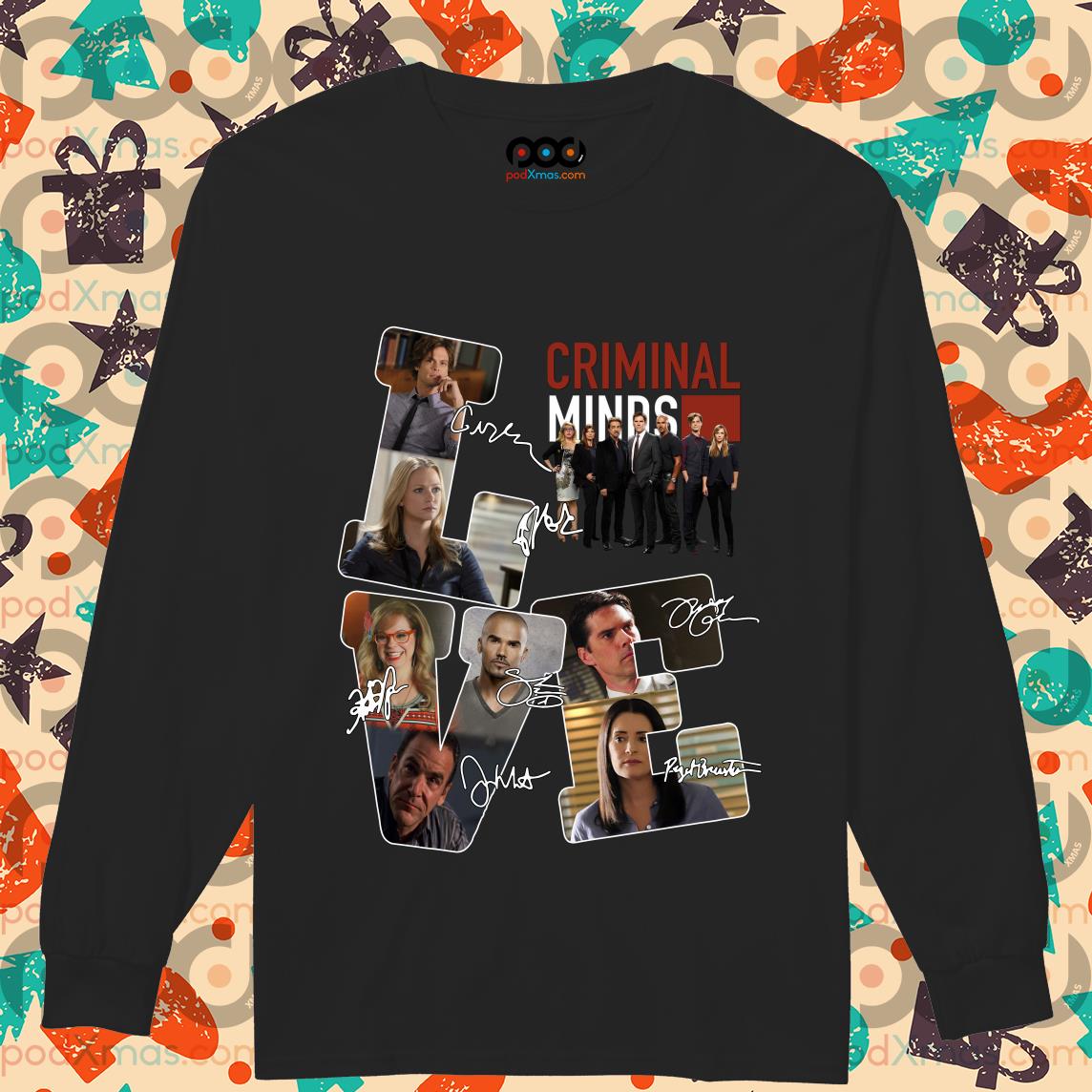 criminal minds long sleeve shirt