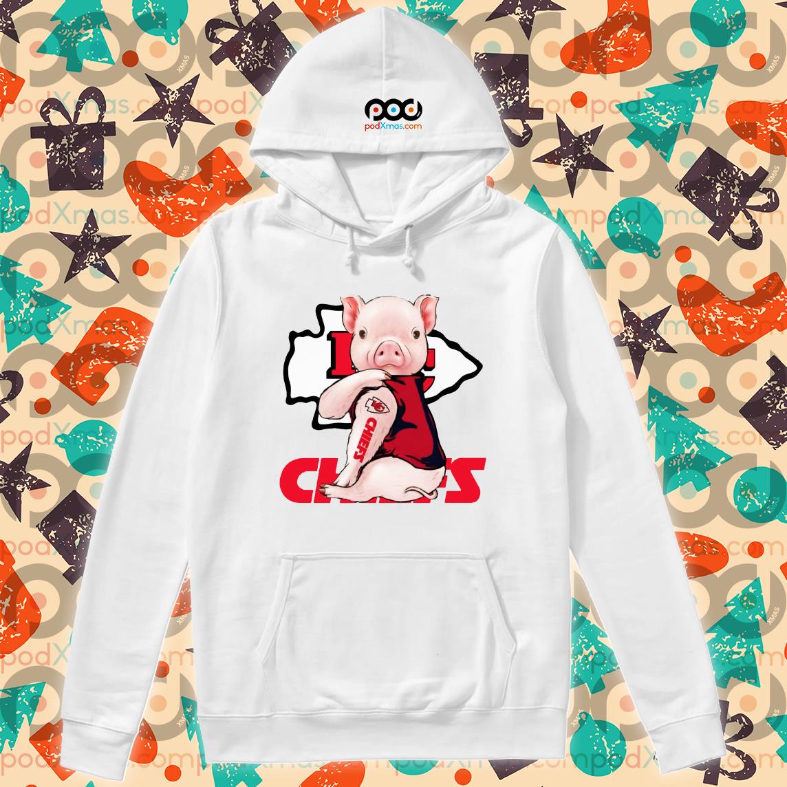 18% OFF Kansas City Chiefs Hoodies Cheap 3D Sweatshirt Pullover