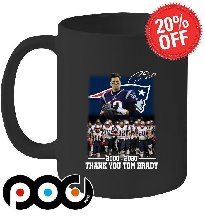 Get New England Patriots 2000-2020 thank you Tom Brady T-shirt For Free  Shipping • Custom Xmas Gift