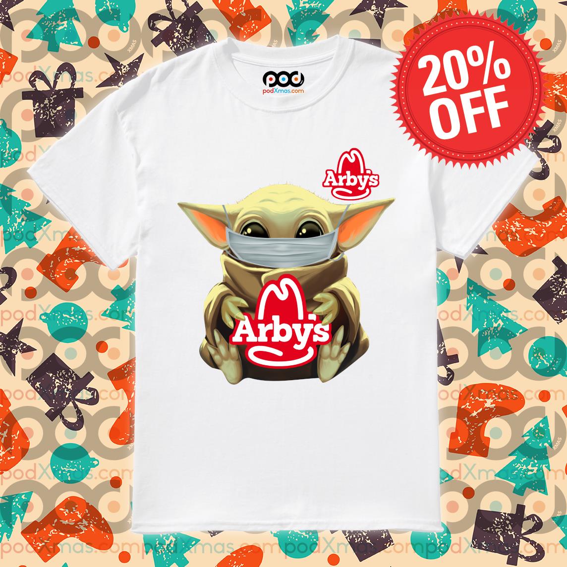 Baby Yoda Hug Arbys shirt, hoodie, sweater, long sleeve and tank top