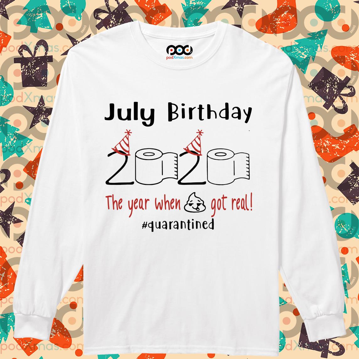 Birthday quarantine best sale shirts 2020