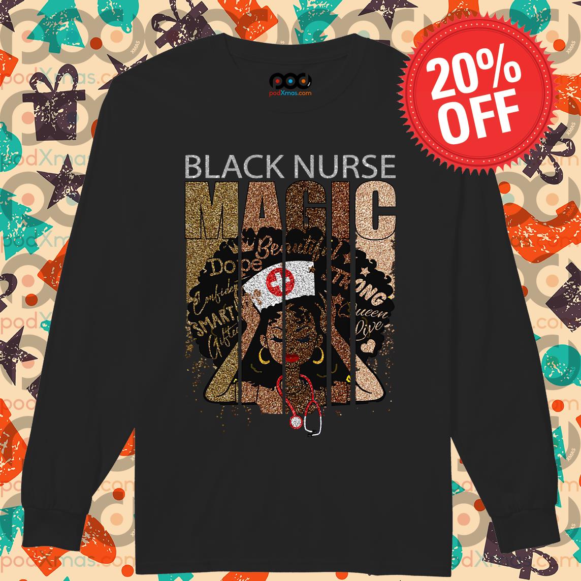 black nurse magic shirt