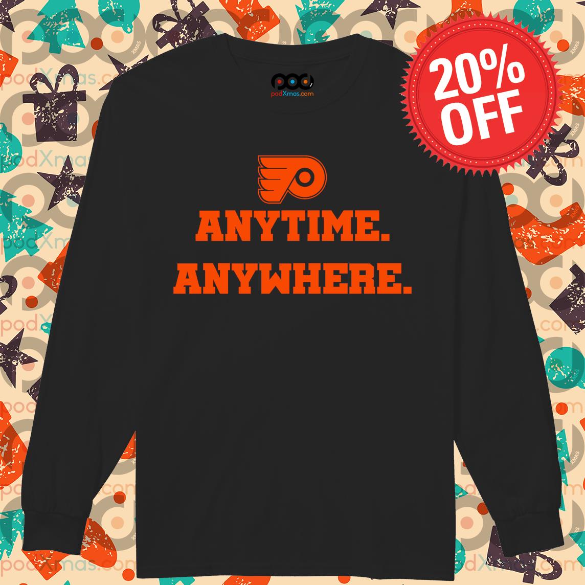 Flyers anytime anywhere online hoodie