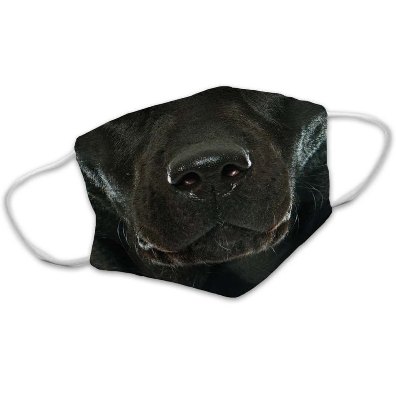 FREE shipping Cloth Face Mask, Funny Black Labrador Lab Dog Face 