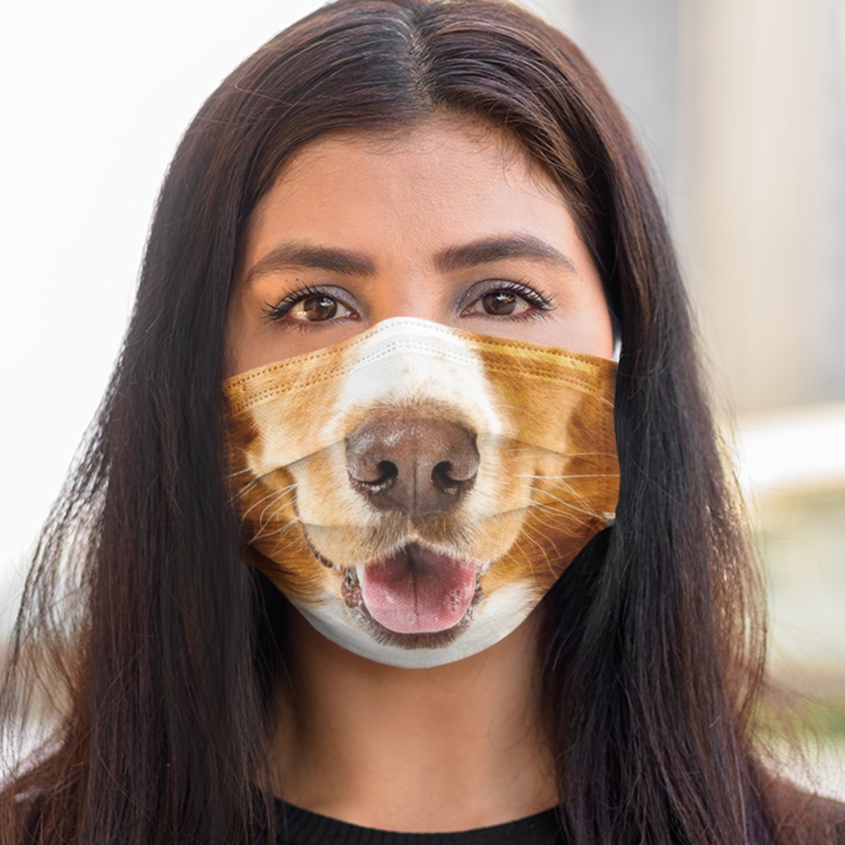 Custom Xmas Gift - Honden gezicht Dog 3d face mask